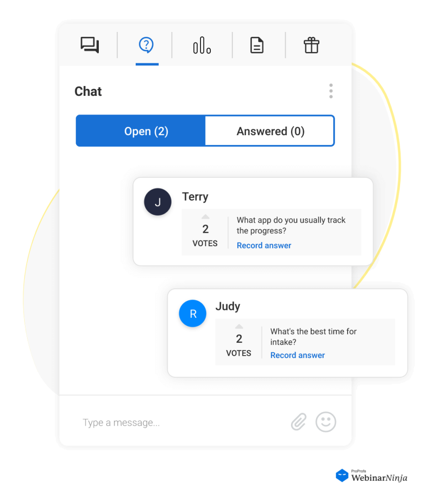 live Q&A session